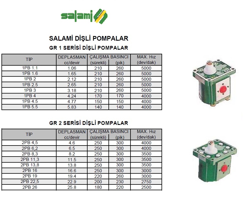 salami dili pompalar